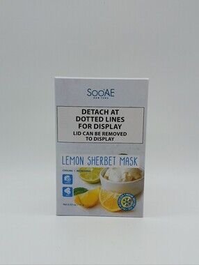 Soo'AE Lemon Sherbet Mask - Cooling Refreshing (12 Pouches per Box)
